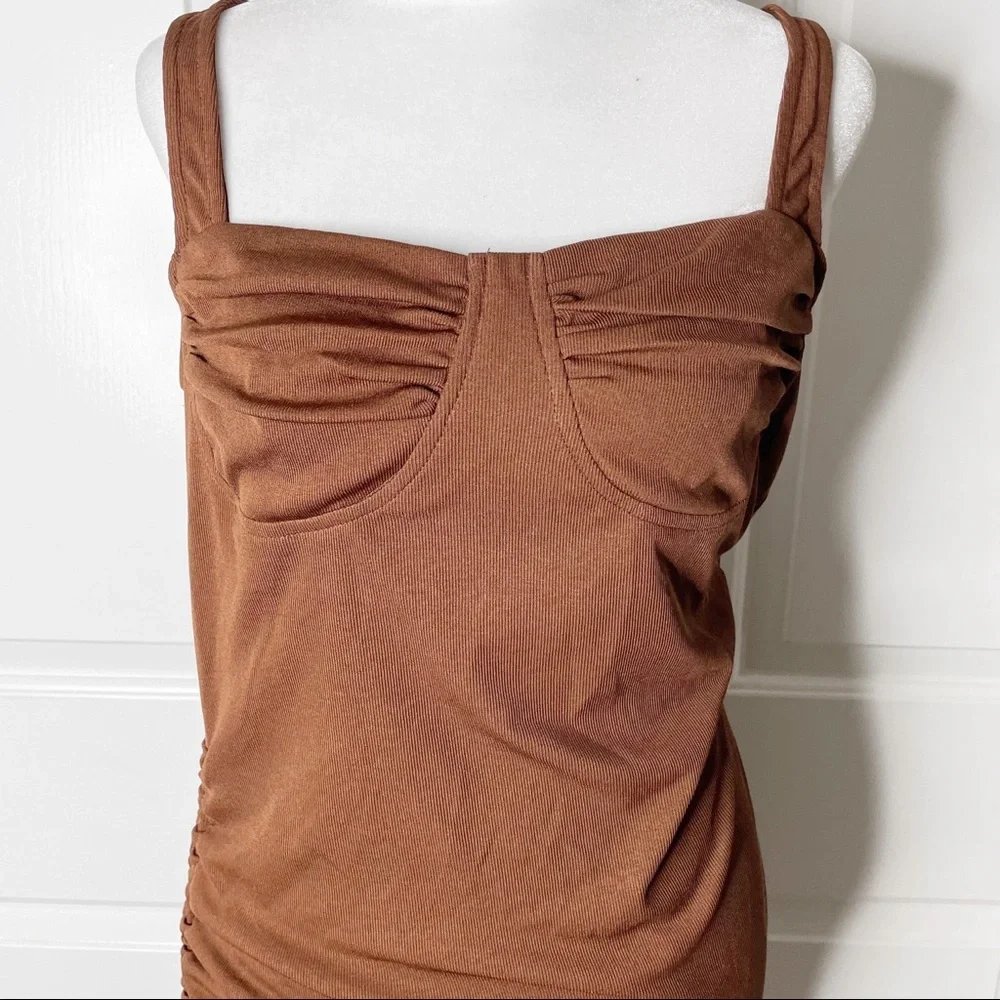 J.O.A side ruched bodycon dress (L) - Picture 6 of 14